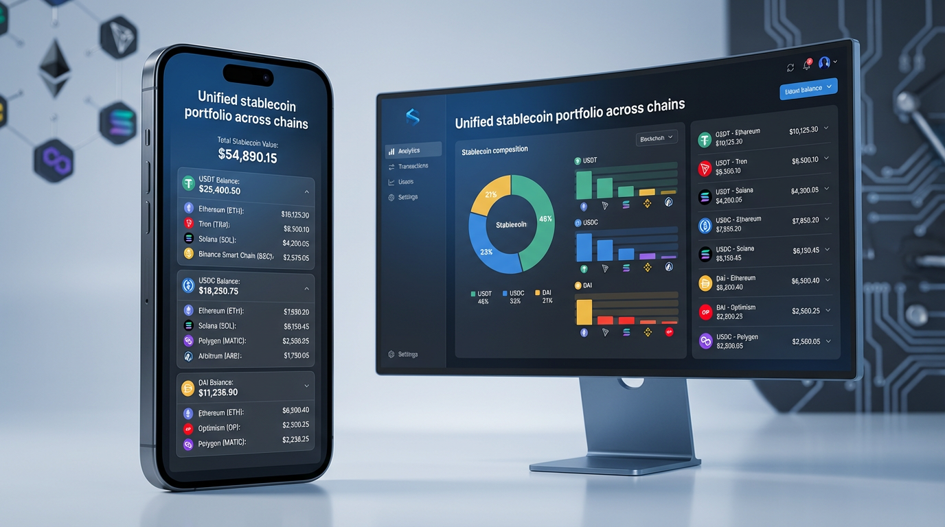 Unified stablecoin portfolio across chains