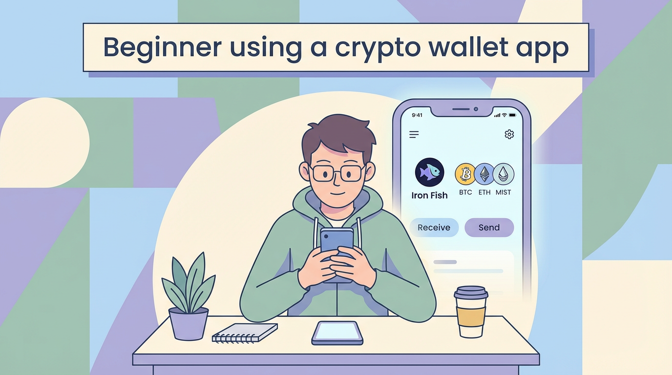 Beginner using a crypto wallet app