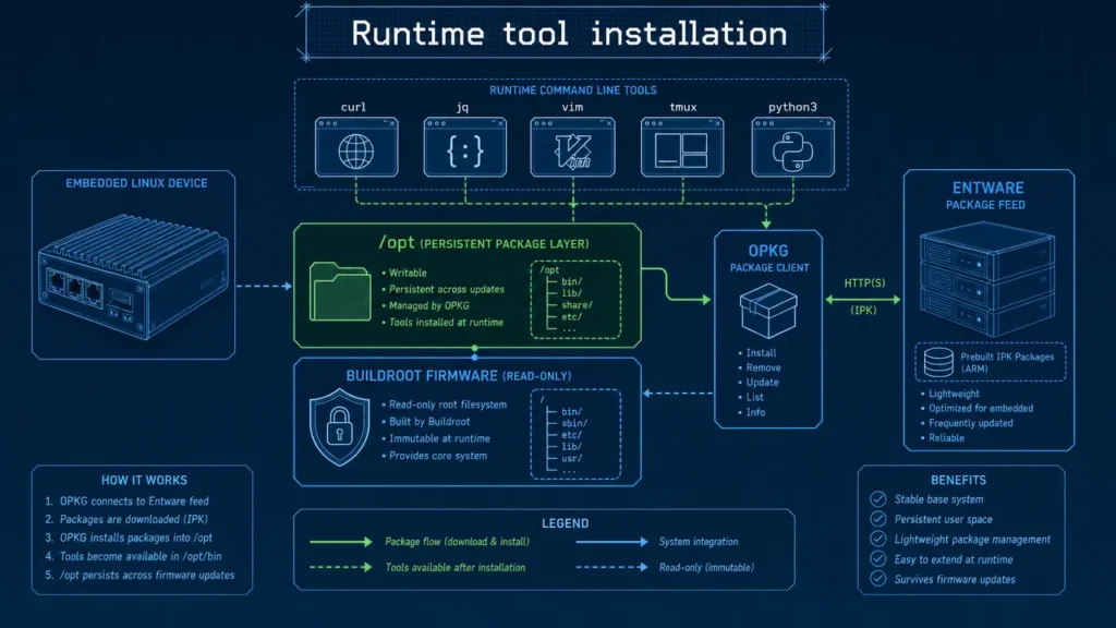 Embedded Package Management Without Rebuilding Firmware