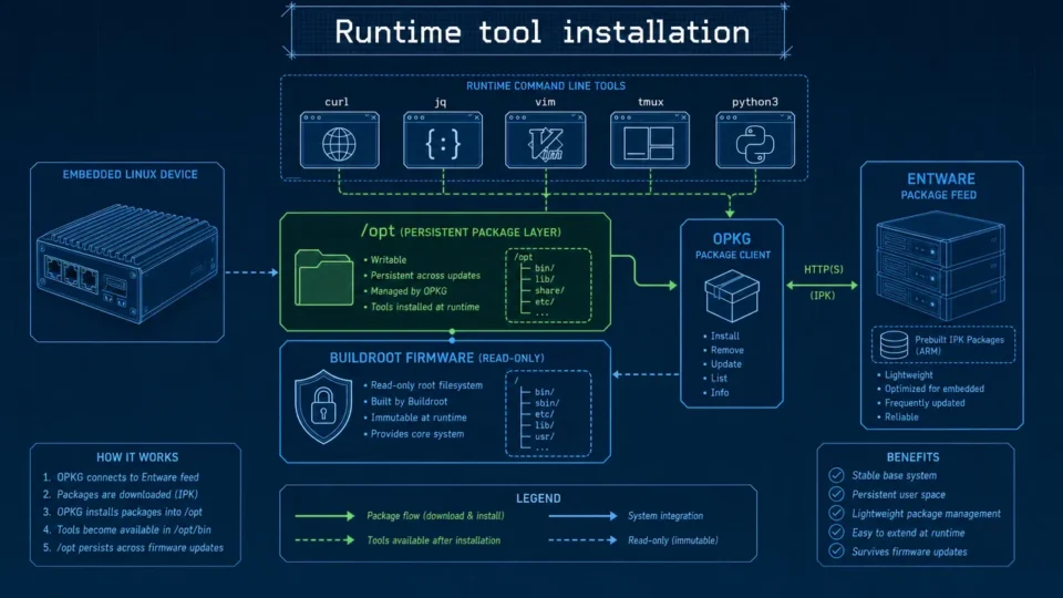 Embedded Package Management Without Rebuilding Firmware