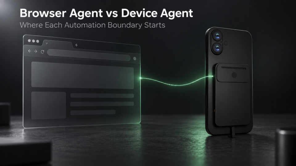 Browser Agent vs Device Agent: Where Each Automation Boundary Starts