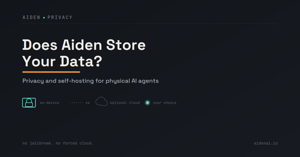 Does Aiden Store Your Data?