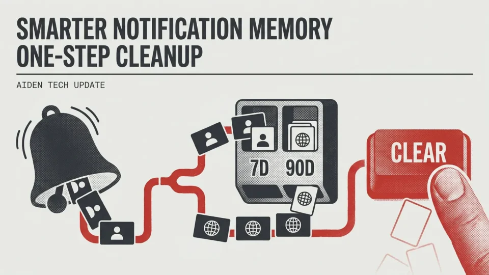 Aiden Adds Smarter Notification Memory and One-Step Cleanup