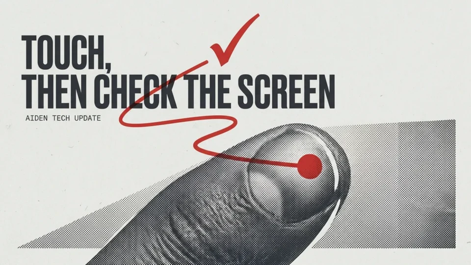 Aiden Unifies Touch Gestures and Adds Visual Action Checks
