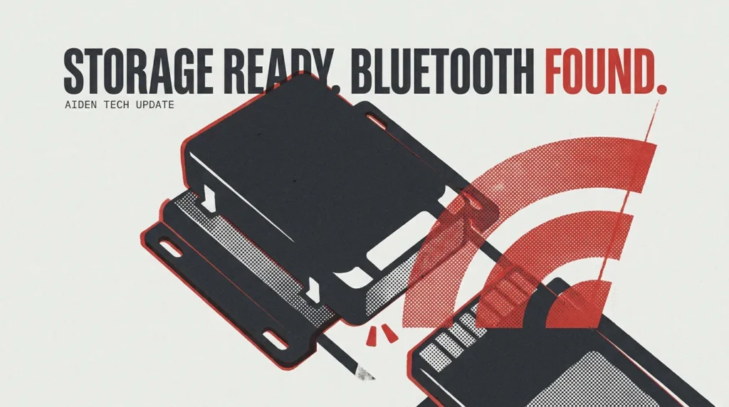 Aiden Improves Storage Formatting and Post-Startup Bluetooth Discovery