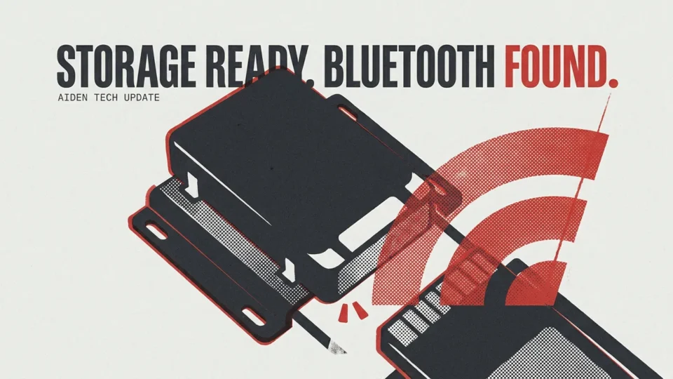 Aiden Improves Storage Formatting and Post-Startup Bluetooth Discovery